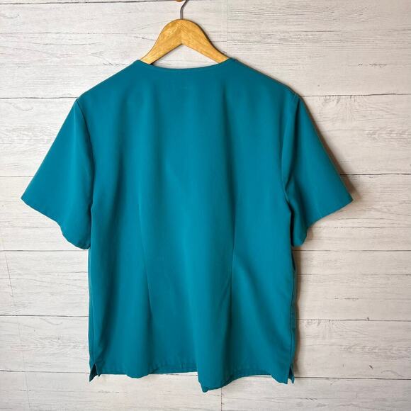 Figs Top Womens Size XXL Pacific Blue Teal Technical Collection Casma Scrub - Picture 12 of 16